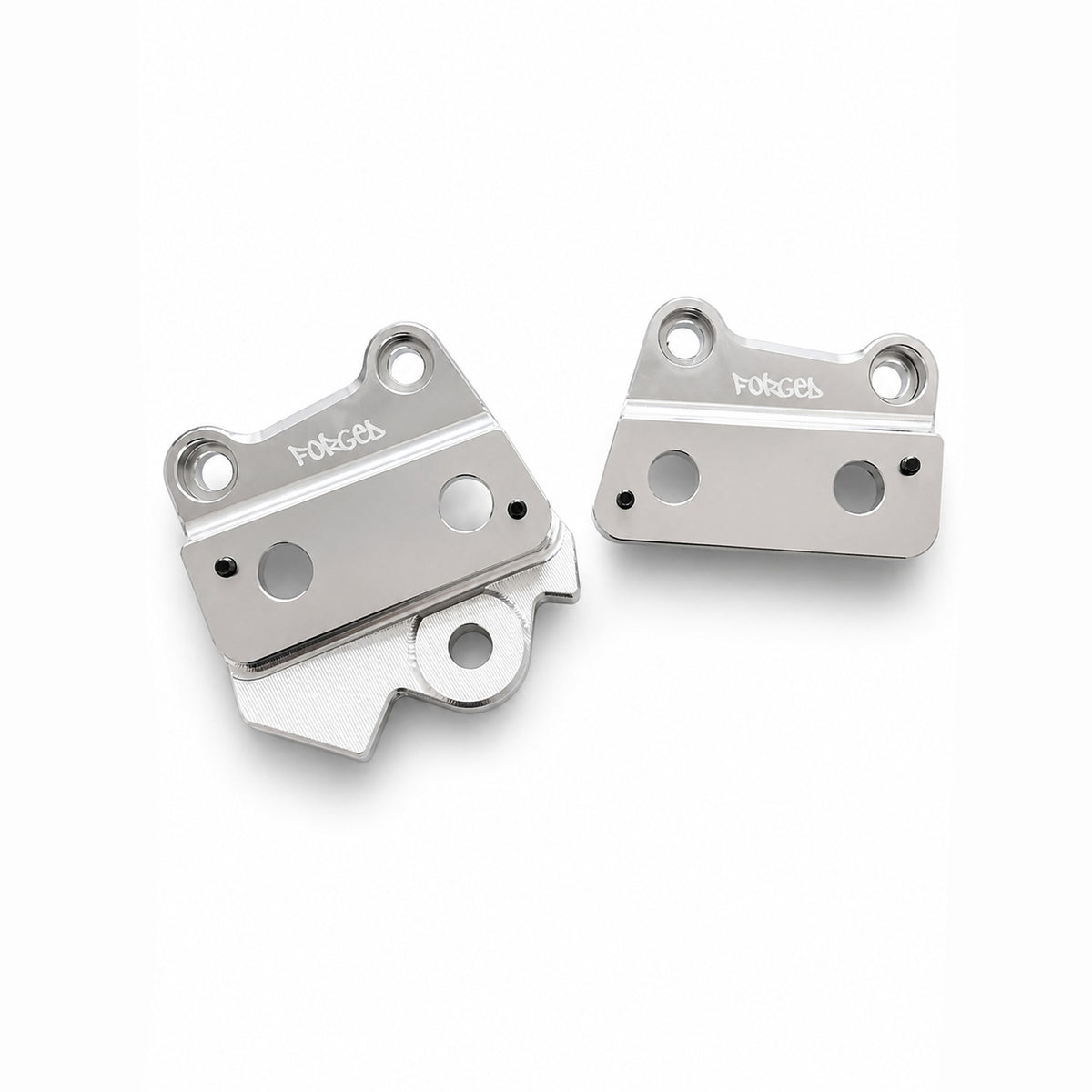 Talaria XXX Metal Foot Peg Brackets | CNC Upgrade Mounts (Black & Chrome) Forged Racing