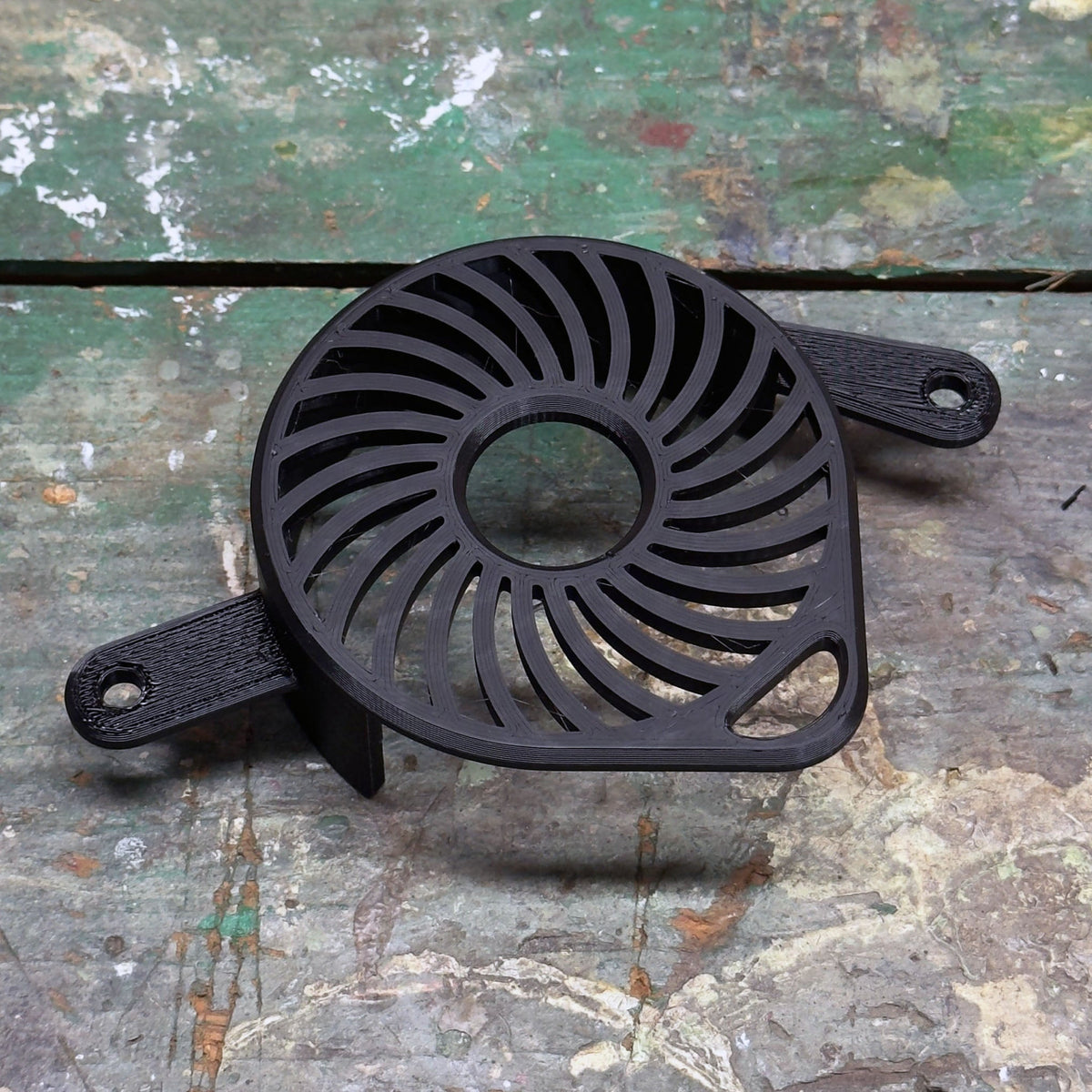 Talaria XXX 3D-printed plastic motor cover - close-up detail