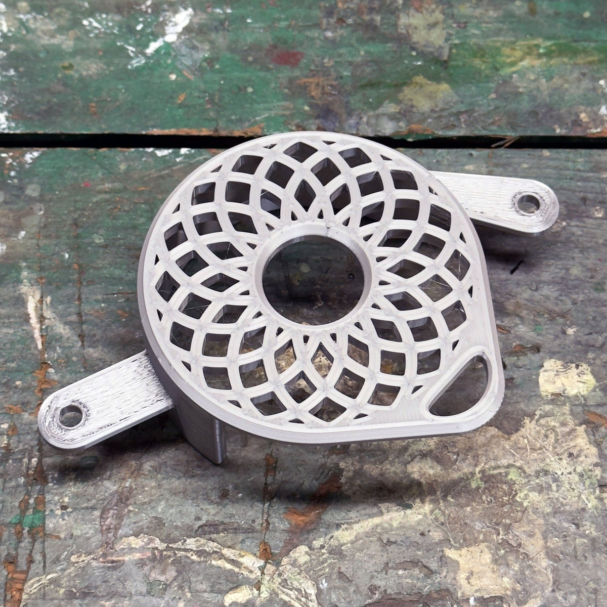 Talaria XXX 3D-printed plastic motor cover - detail view