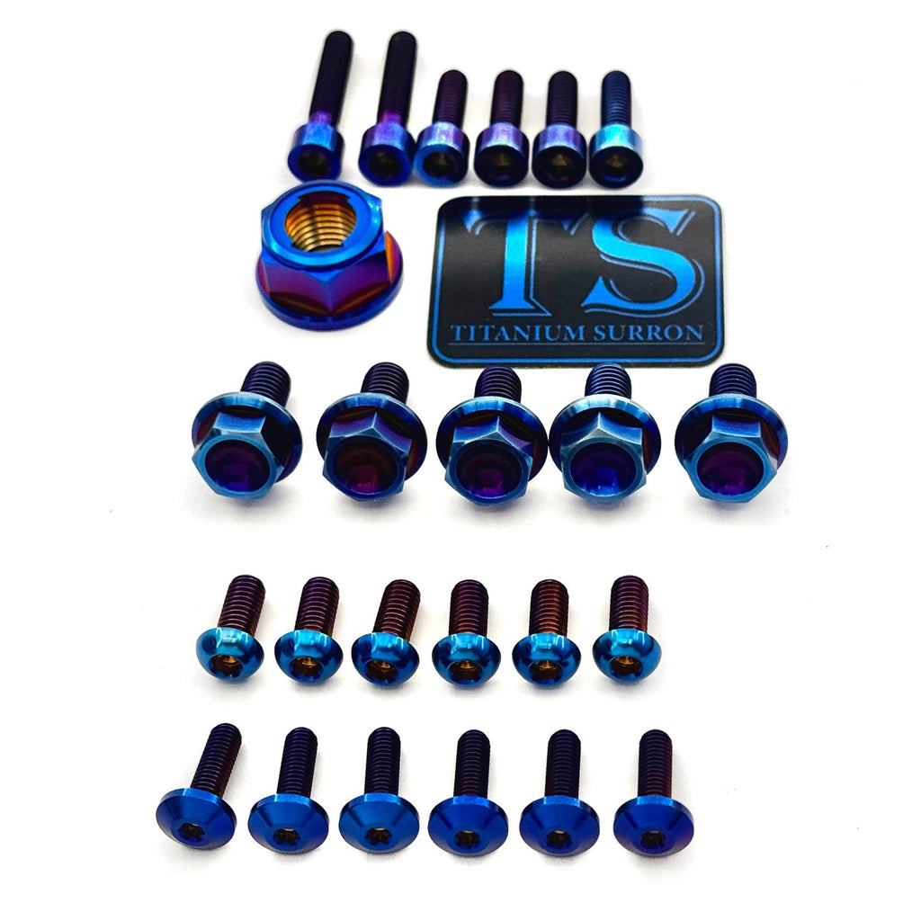 Titanium Front and Rear Wheel Bolt Kit