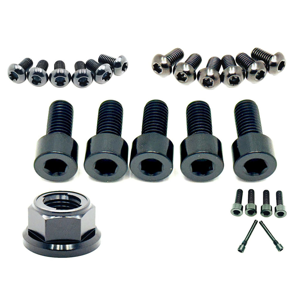 Titanium Front and Rear Wheel Bolt Kit