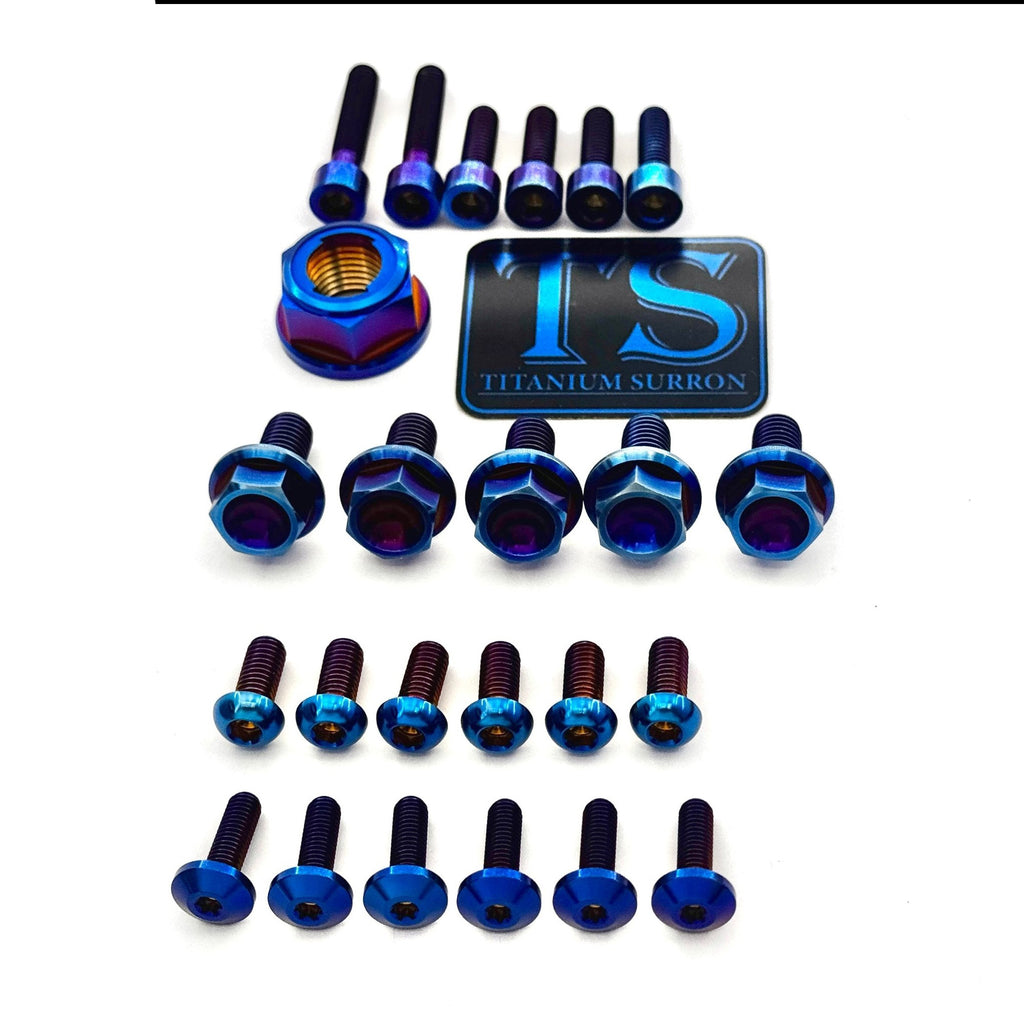 Titanium Front and Rear Wheel Bolt Kit