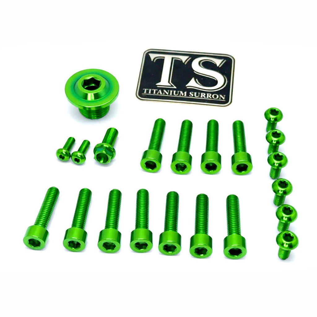 Titanium Surron Ultra Bee OEM Fork Bolt Kit Titanium Surron
