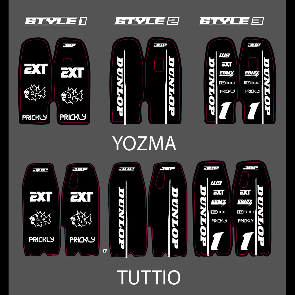 Tuttio/Yozma Fork Guard Decals JBP