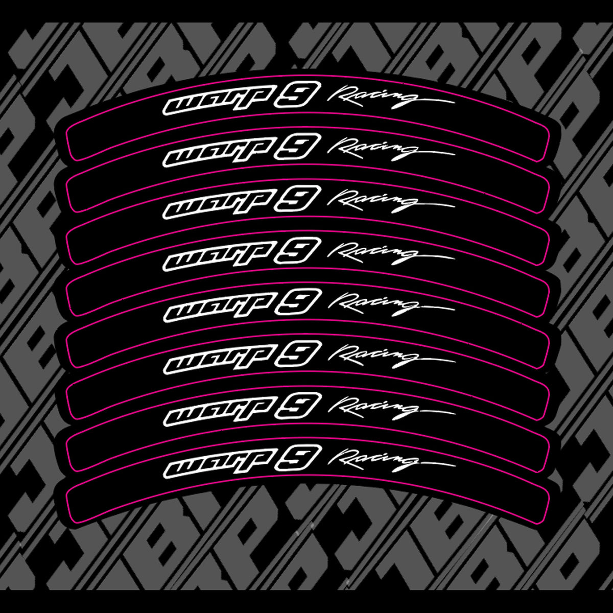 Warp 9 Rim Decals JBP