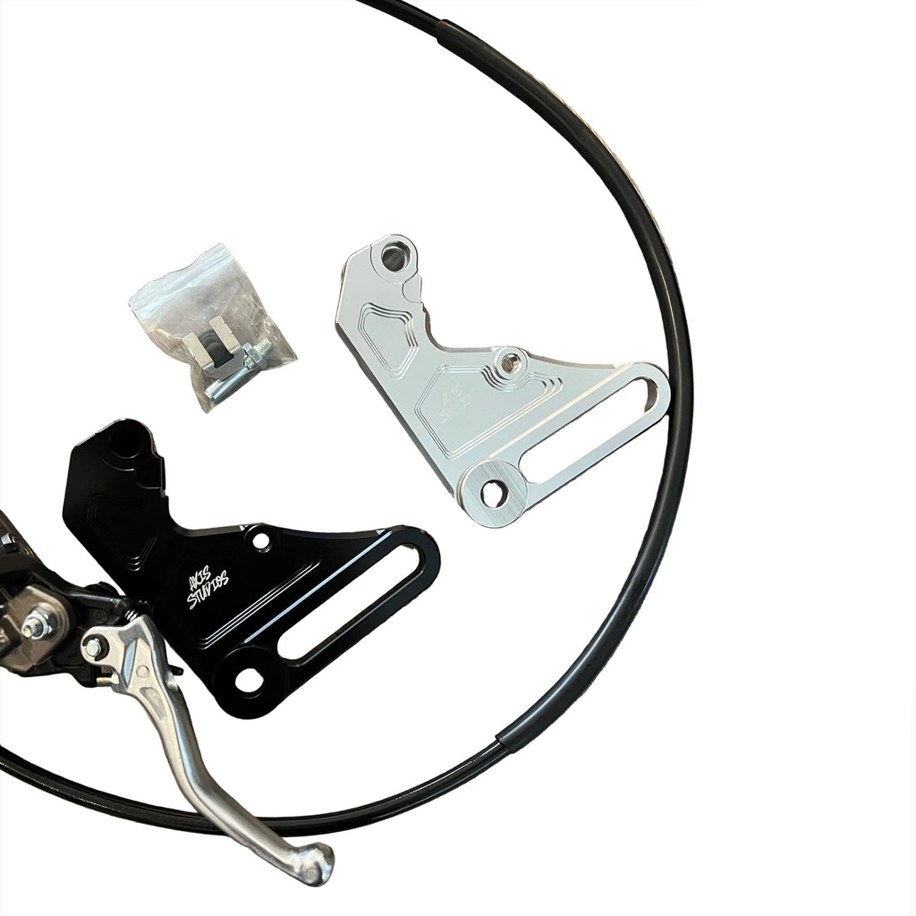 Yozma, Tuttio, Strike and Heybike Ultra Bee-level brake kit - close-up detail